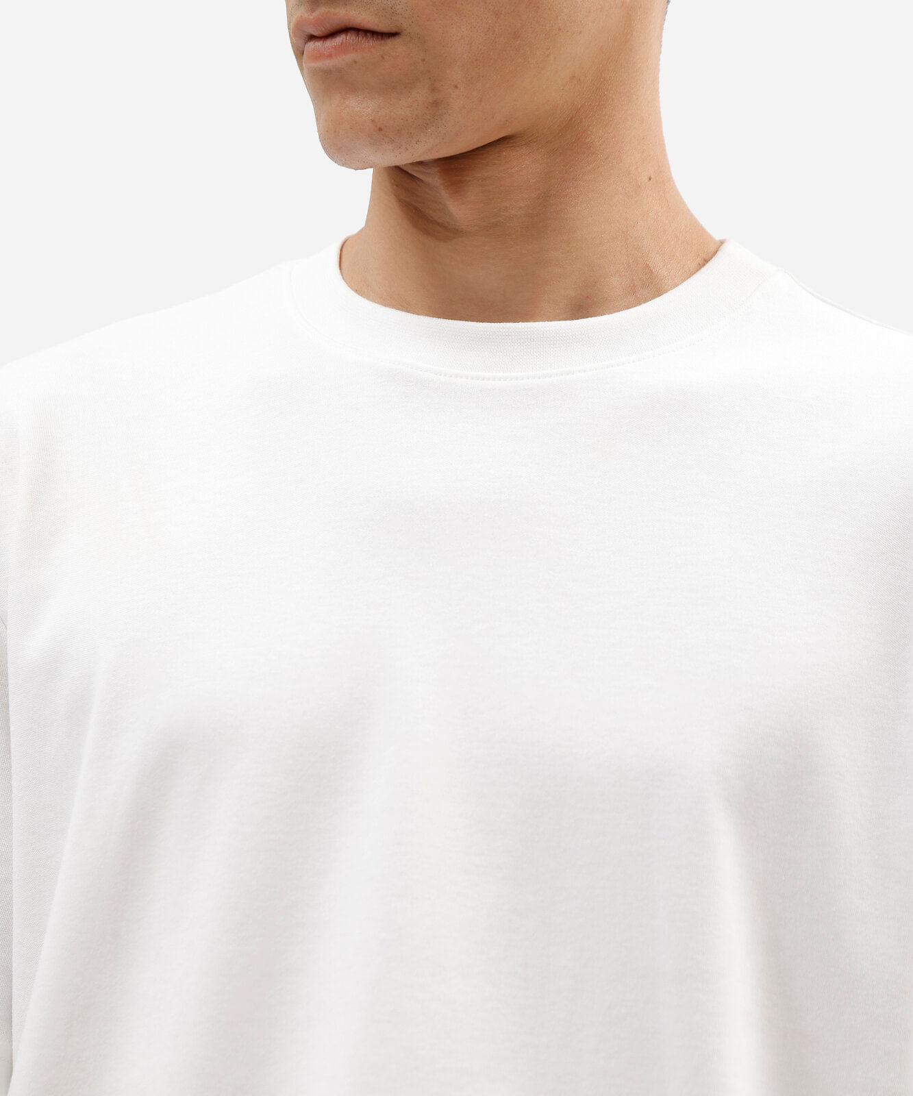camiseta masculina relaxed de algodão peruano branca