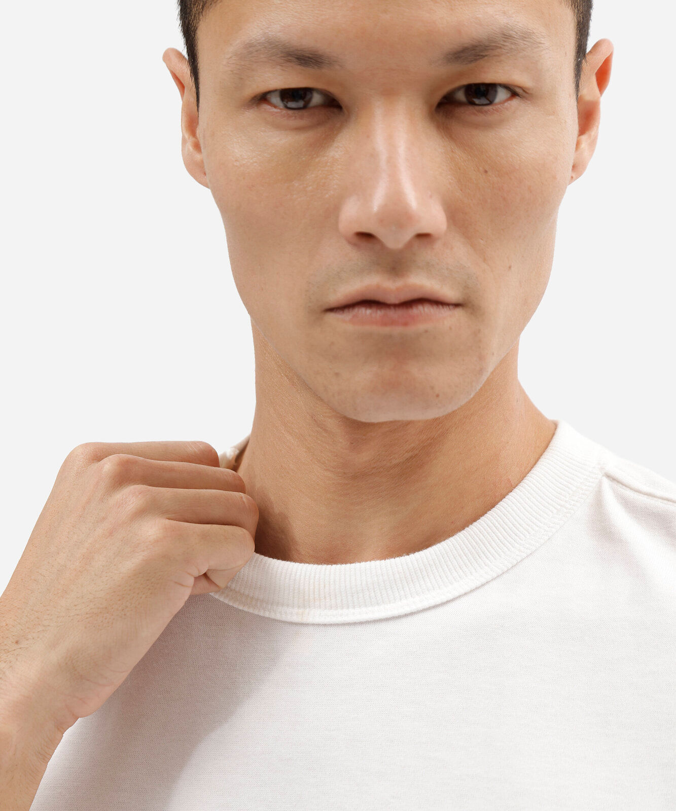 camiseta relaxed masculina de algodão coolmax branca