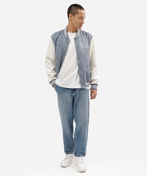 calça chino masculina jeans azul