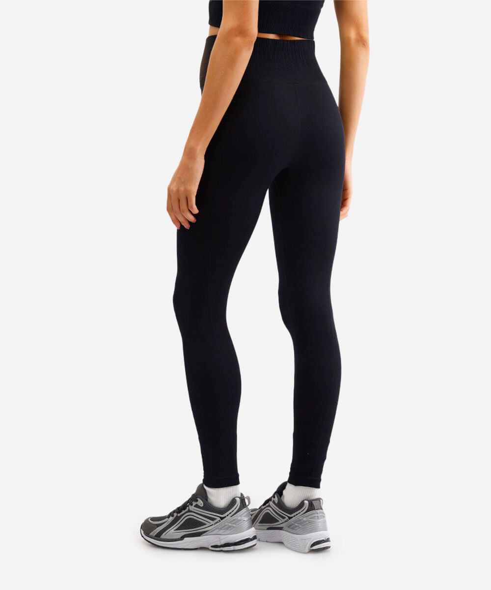 calça legging esportiva sem costura preta