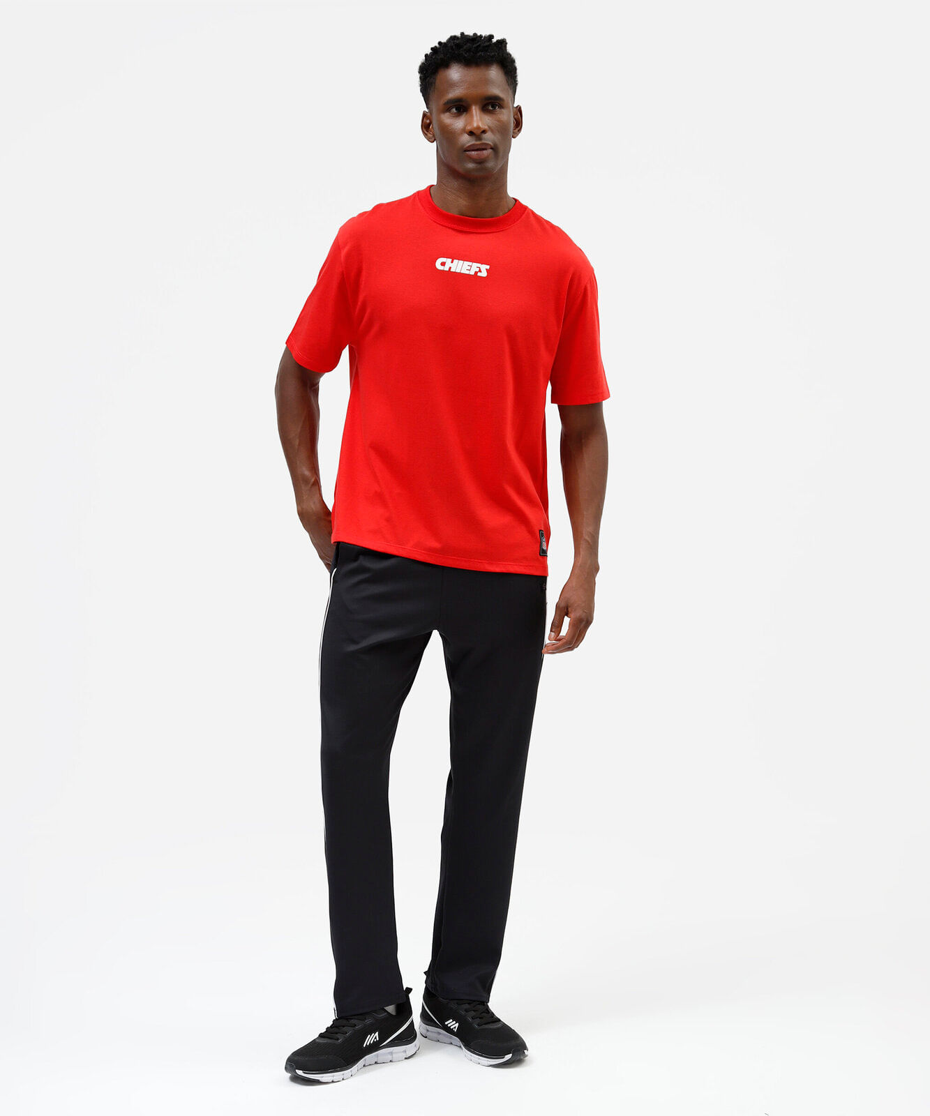 camiseta masculina com algodão chiefs nfl vermelha