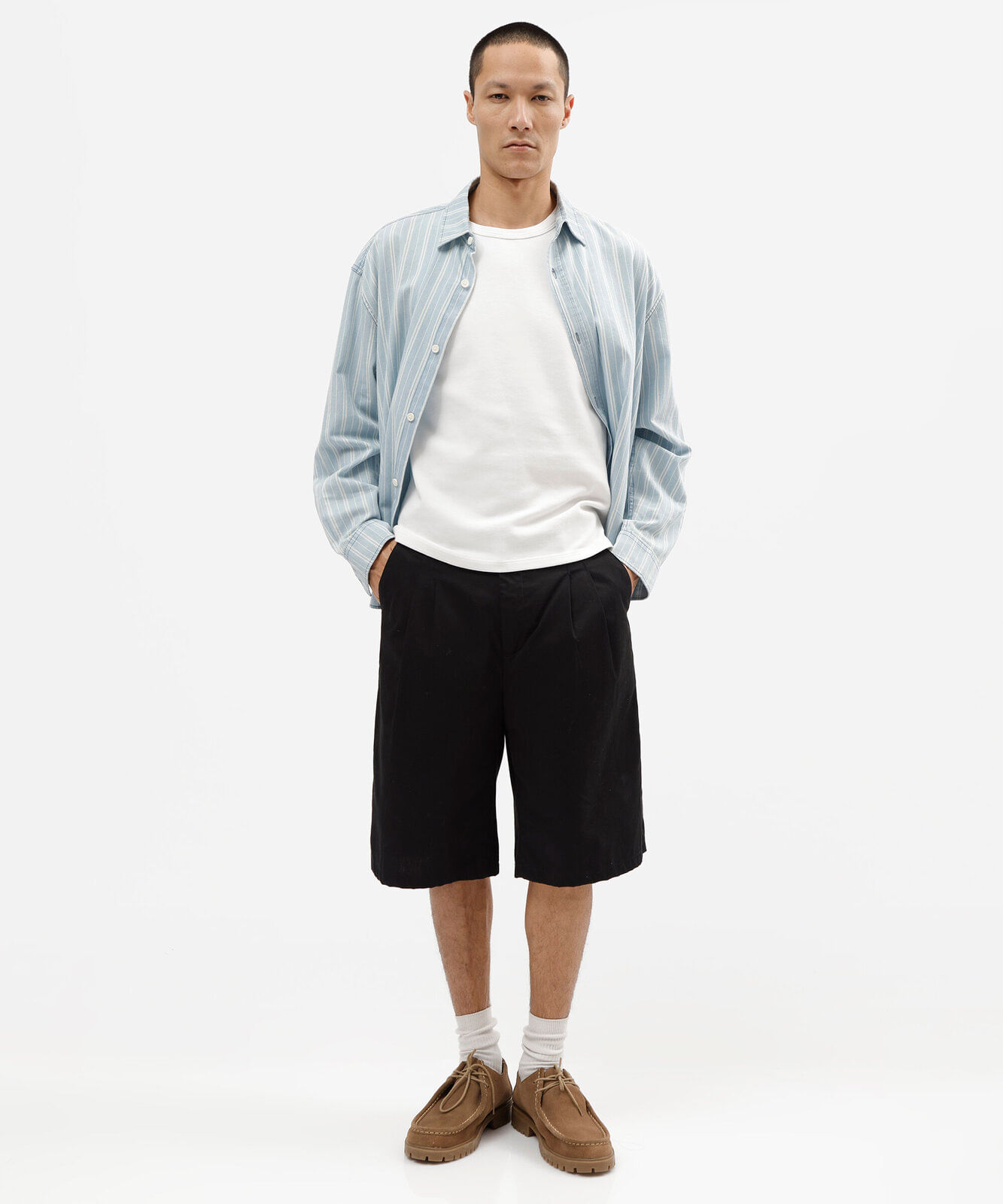 regata slim fit masculina de algodão básica branca