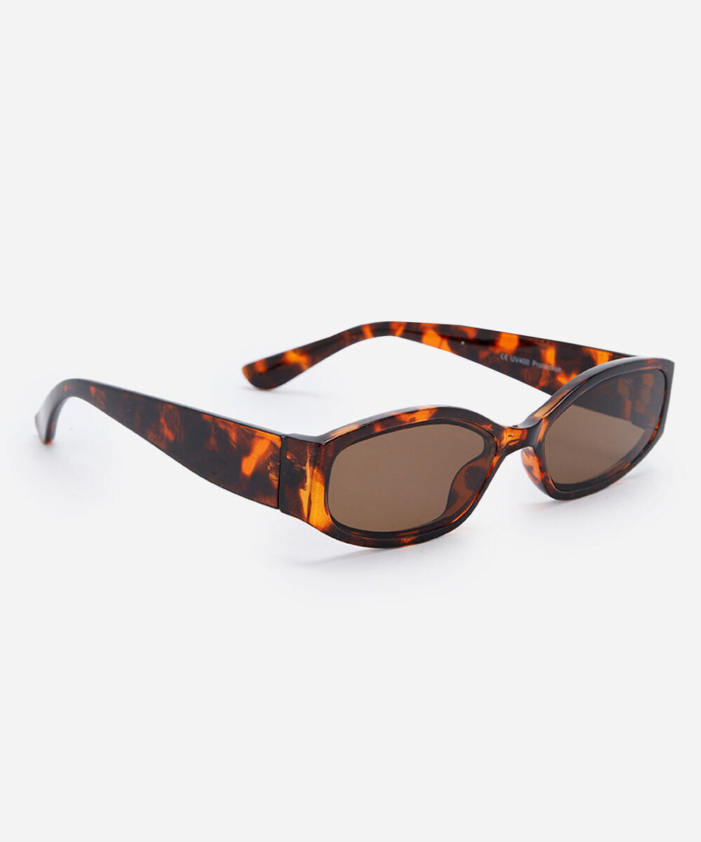 óculos de sol feminino quadrado de acetato tartaruga marrom
