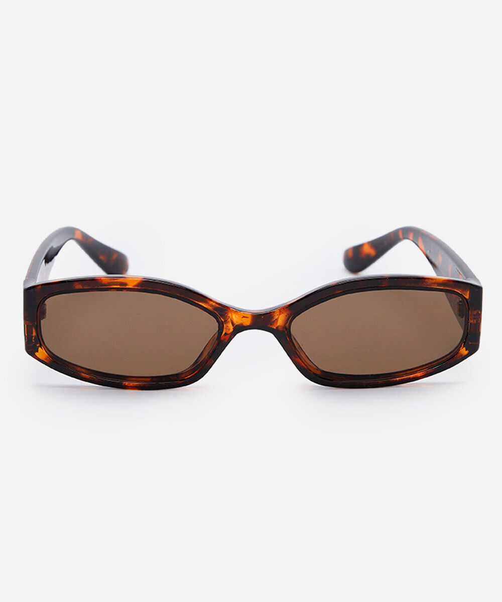 óculos de sol feminino quadrado de acetato tartaruga marrom