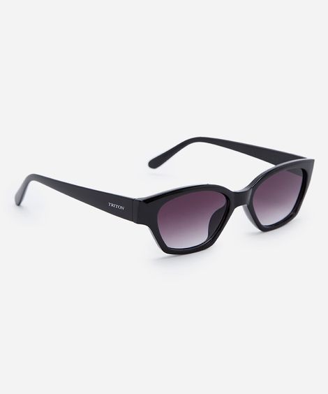 óculos de sol feminino gatinho de acetato triton preto