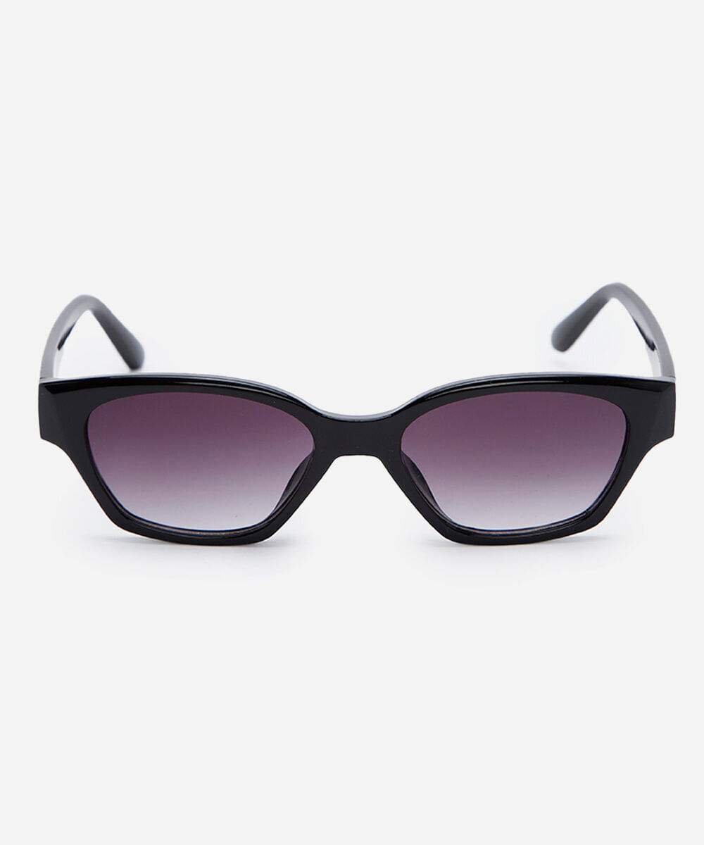óculos de sol feminino gatinho de acetato triton preto