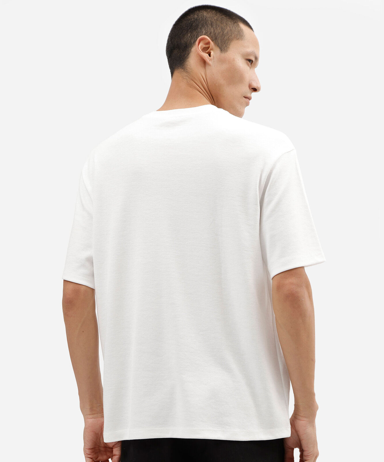 camiseta masculina com algodão manga curta estampada off white