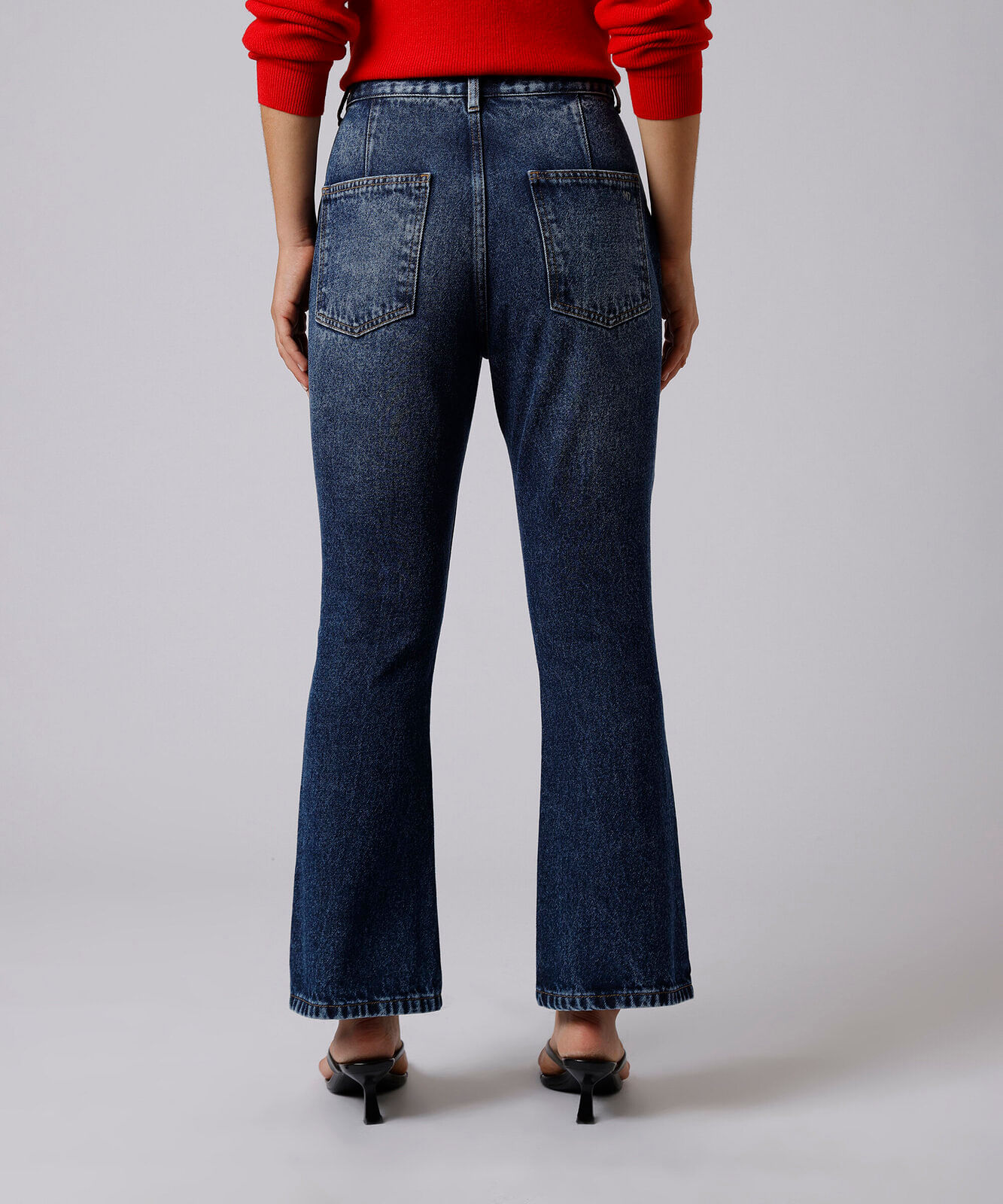 calça boot cut firenze petit feminina jeans mindset azul