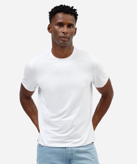 camiseta masculina manga curta airtech branca