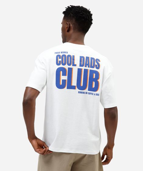 camiseta masculina com algodão manga curta estampada off white