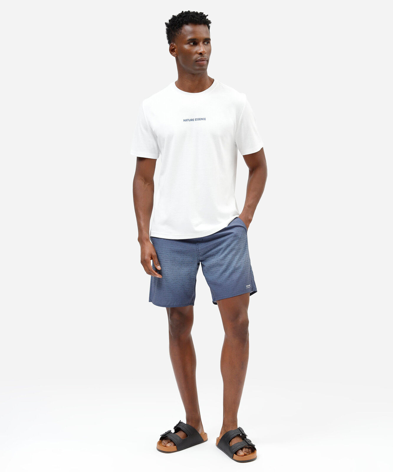 camiseta masculina com algodão manga curta estampada off white