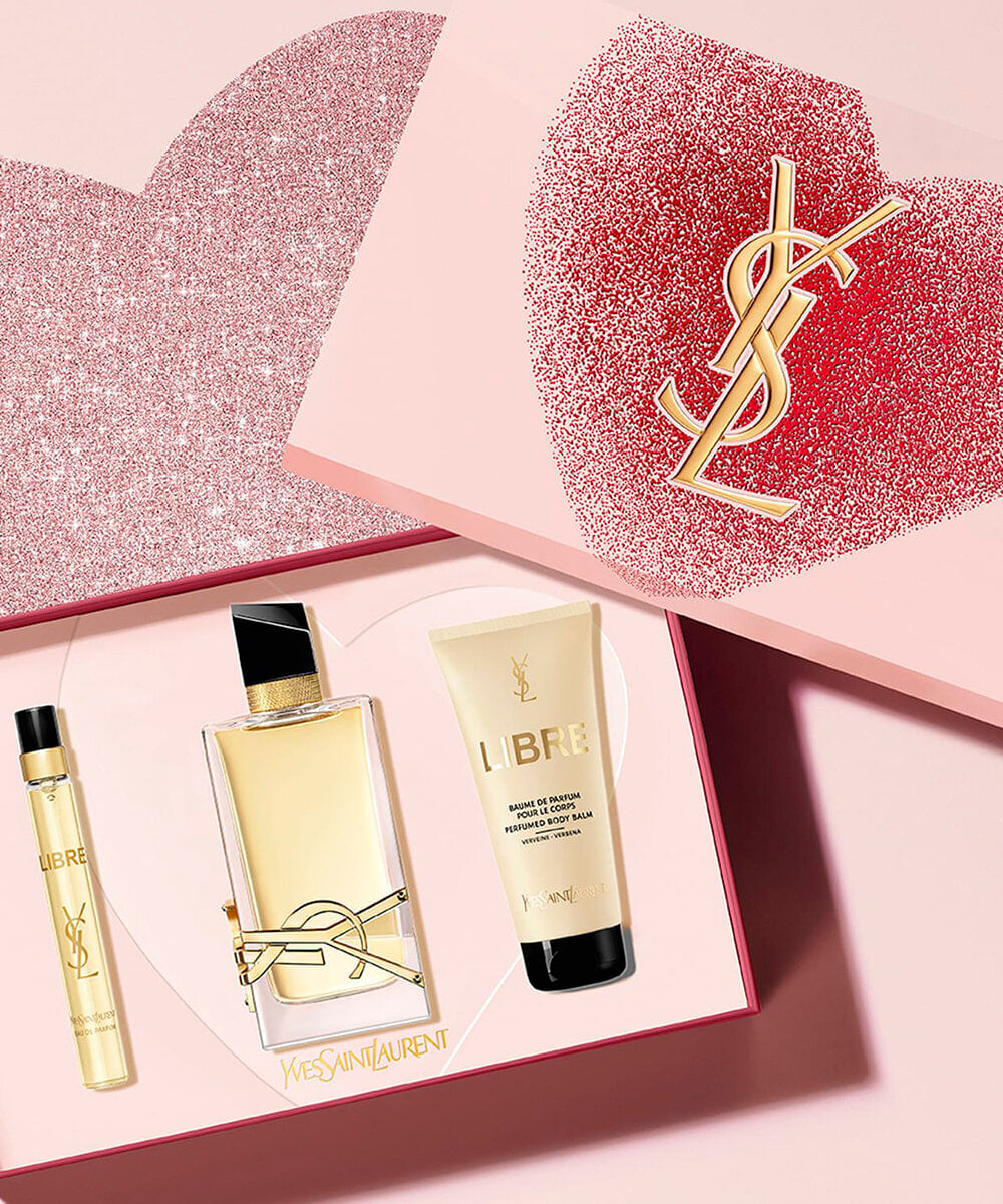 kit perfume feminino yves saint laurent libre eau de parfum 90ml 10ml e body lotion 50ml