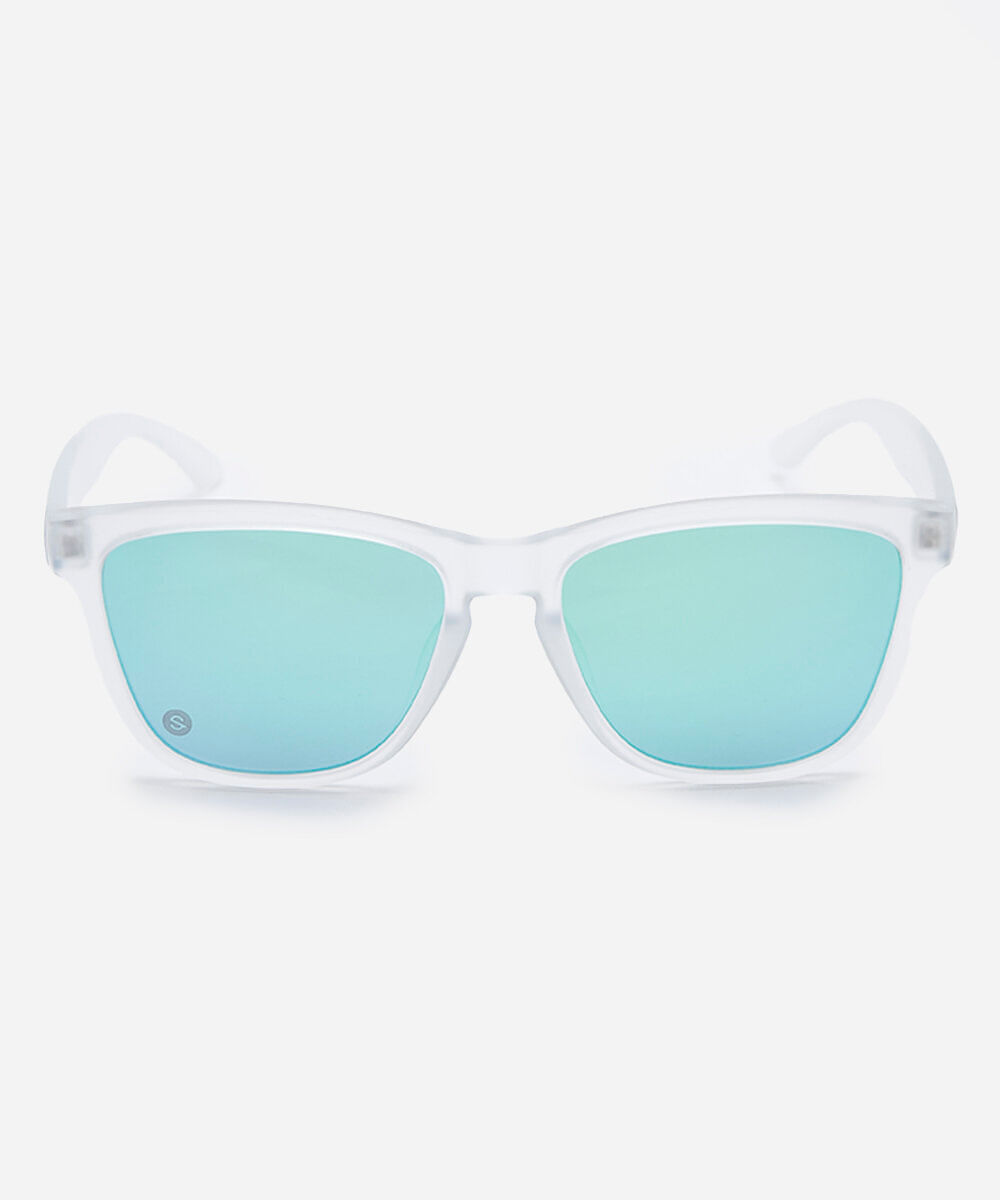 óculos de sol unissex quadrado de acetato transparente