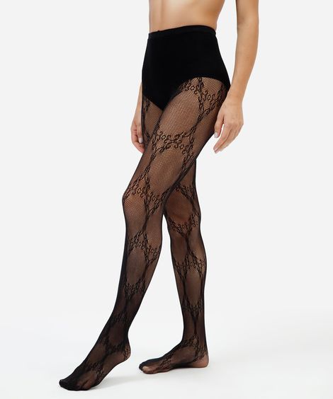 meia calça arrastão feminina preta