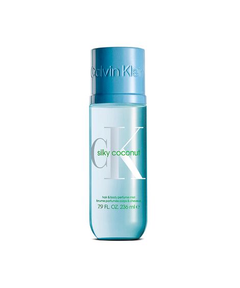 body splash unissex calvin klein silky coconut body e hair mist 236ml