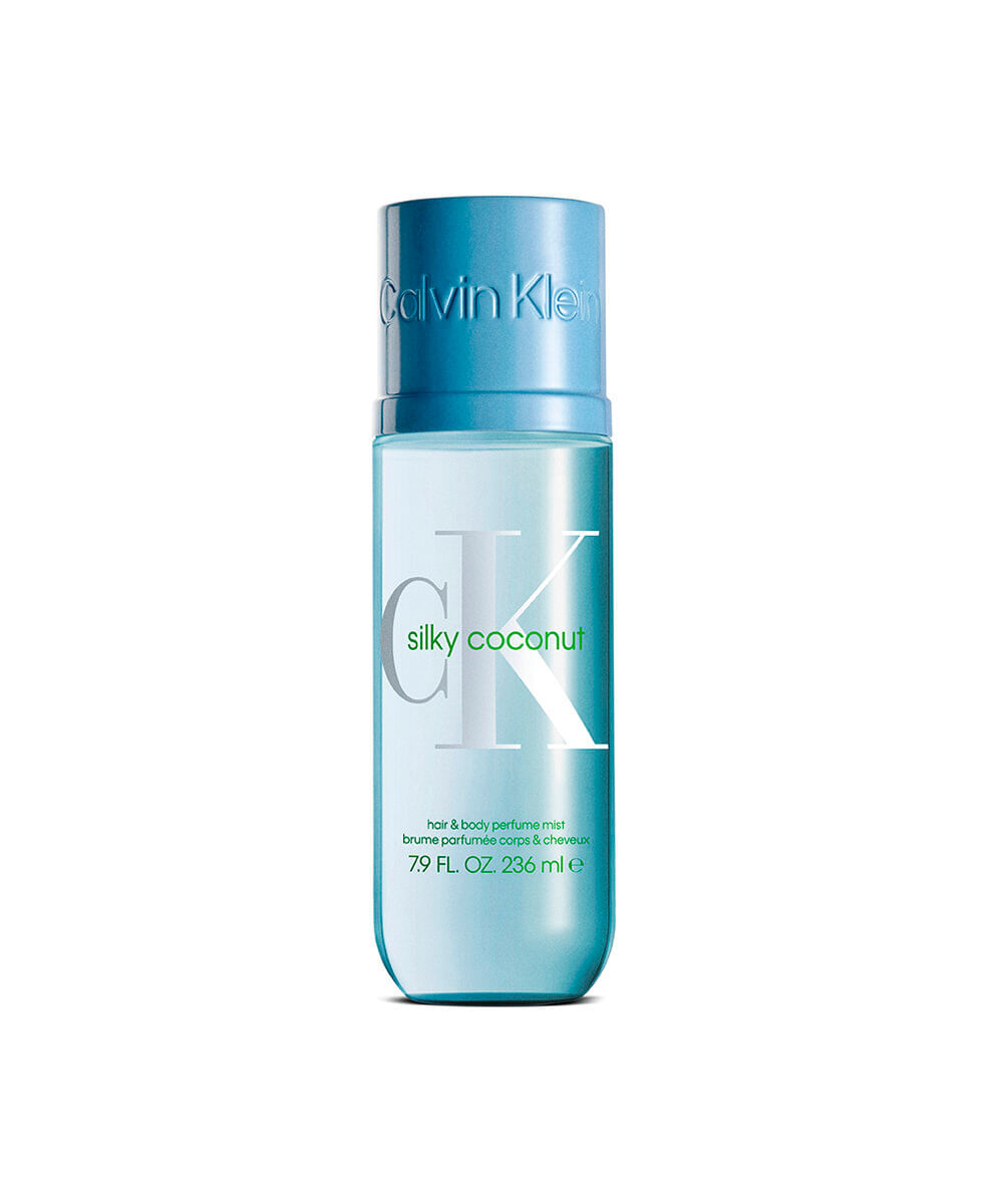 body splash unissex calvin klein silky coconut body e hair mist 236ml