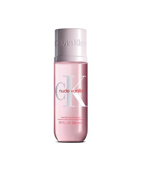 body splash unissex calvin klein nude vanilla body e hair mist 236ml