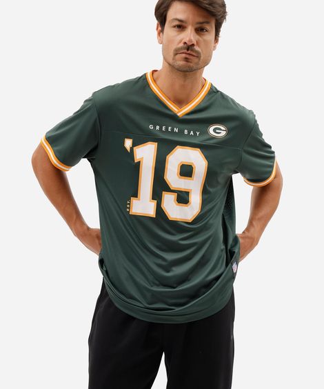 camiseta masculina oversized nfl packers verde