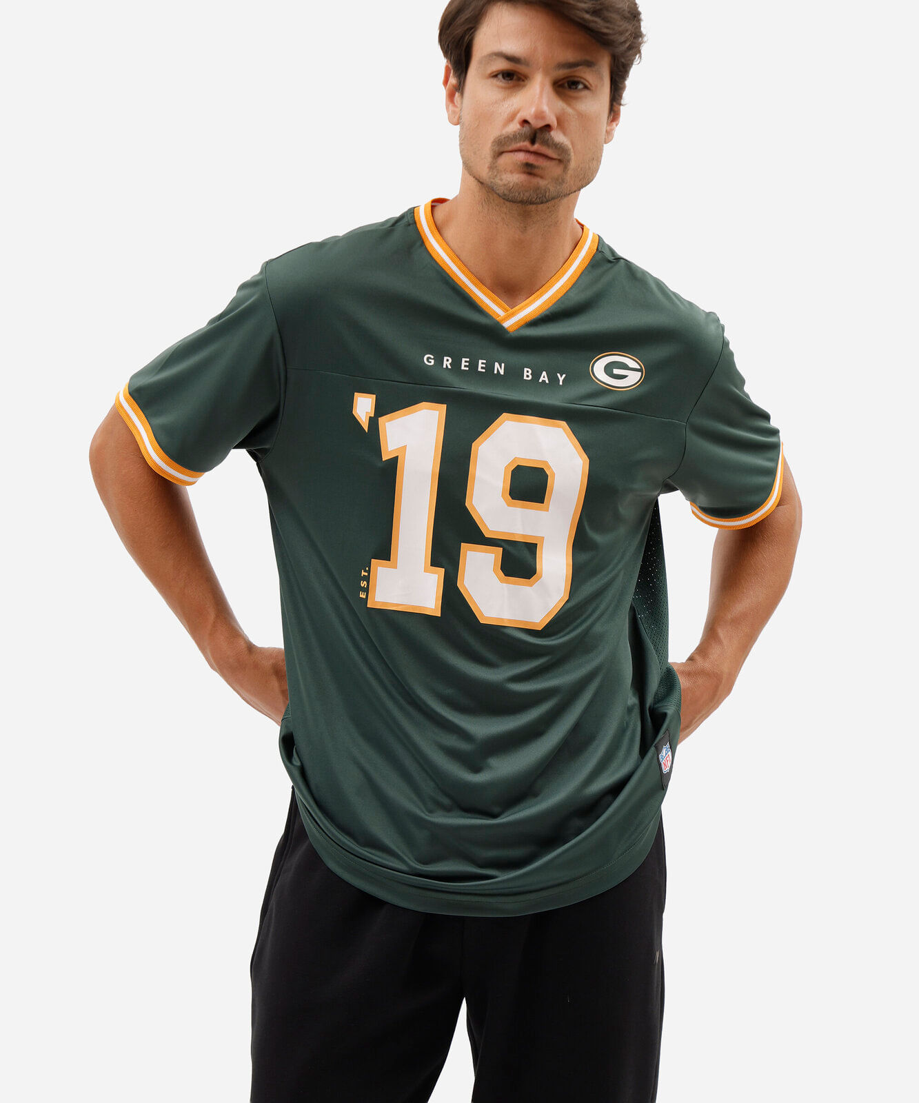 camiseta masculina oversized nfl packers verde