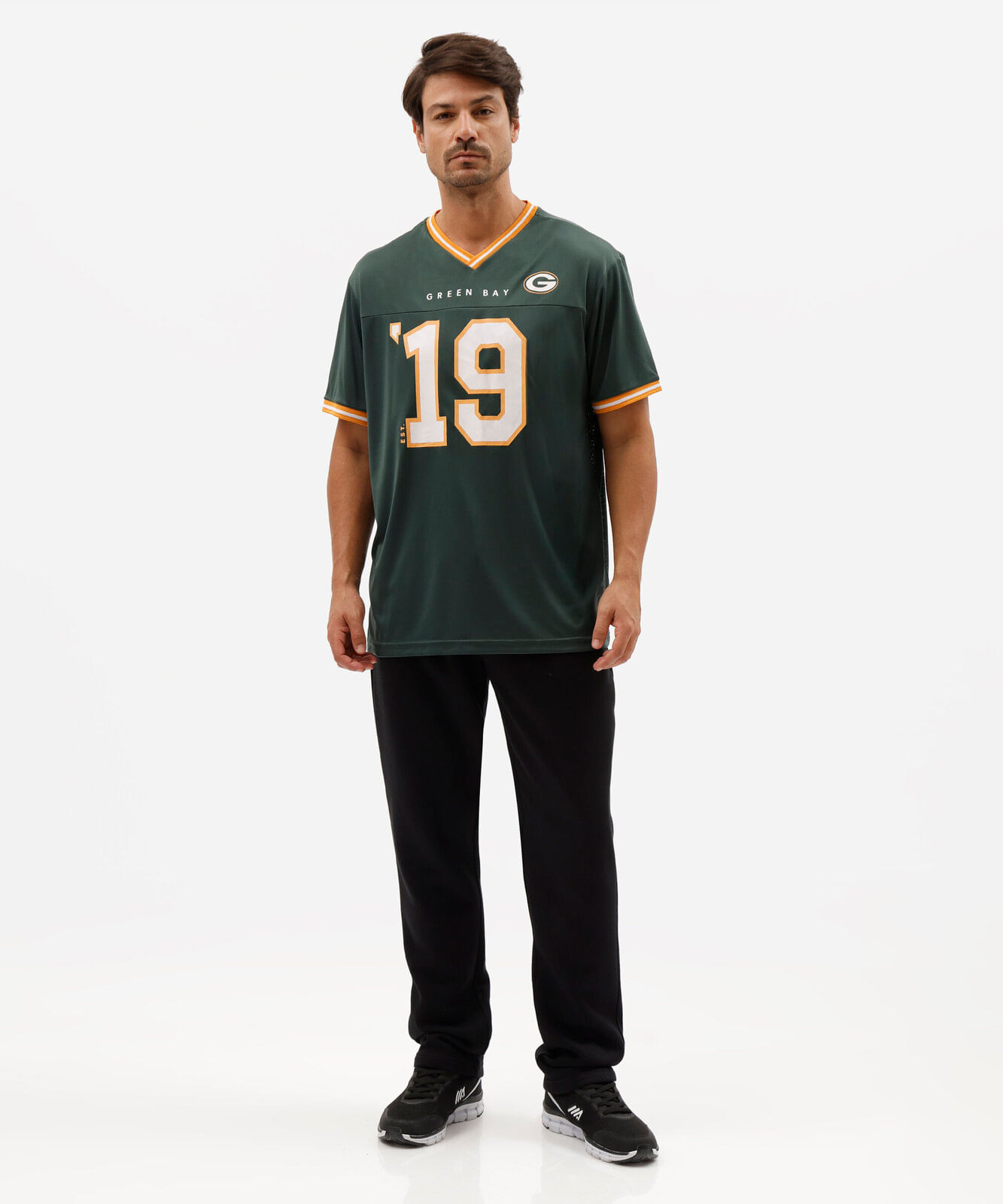 camiseta masculina oversized nfl packers verde