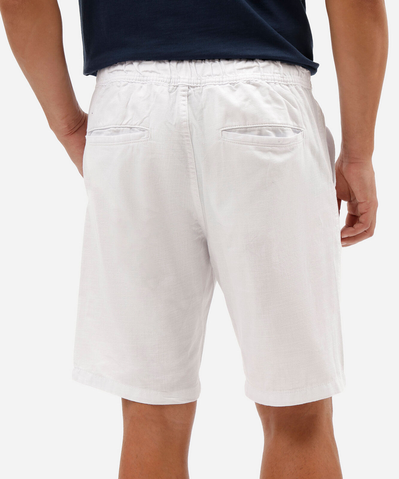 bermuda masculina com cordão branca