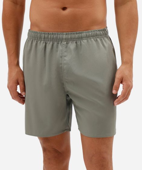 short esportivo masculino cós elástico verde