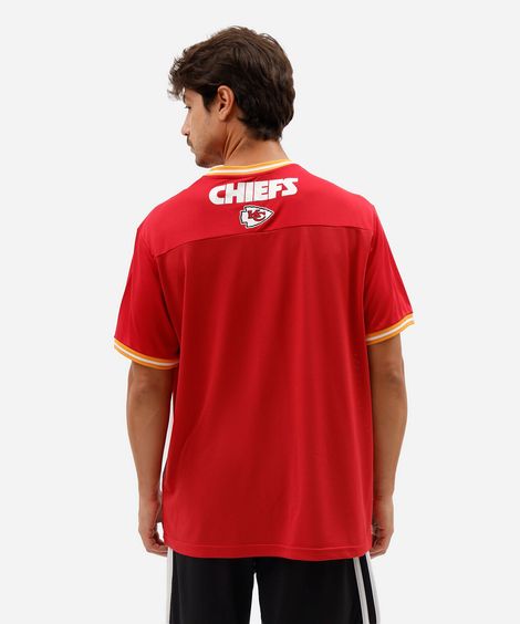 camiseta masculina oversized nfl chiefs vermelha