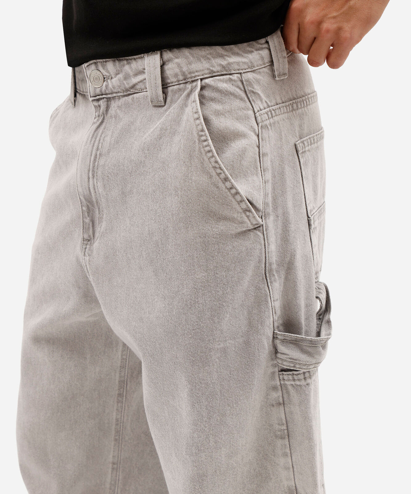 calça super baggy masculina jeans cinza