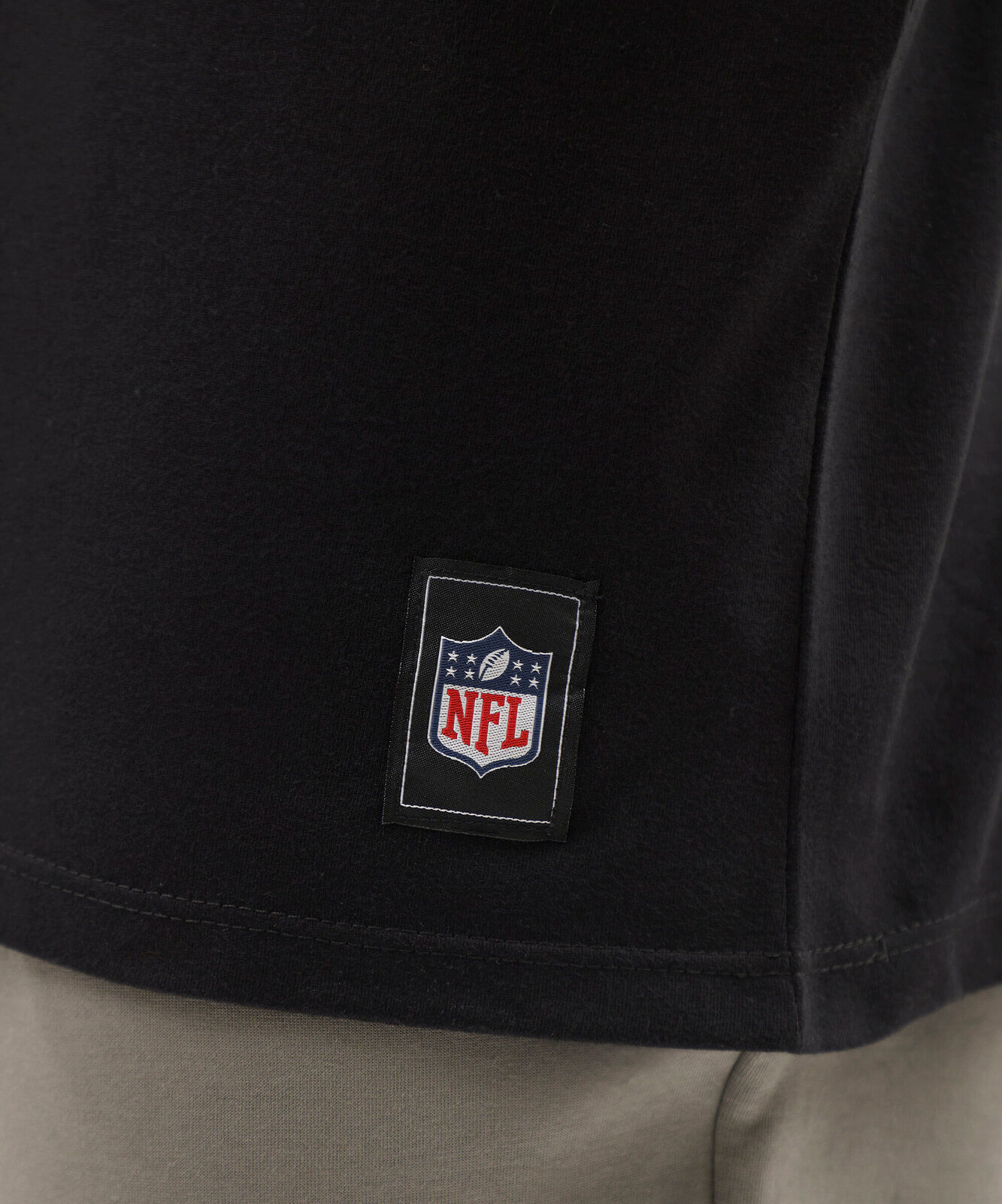 camiseta masculina com algodão manga curta raiders nfl preta