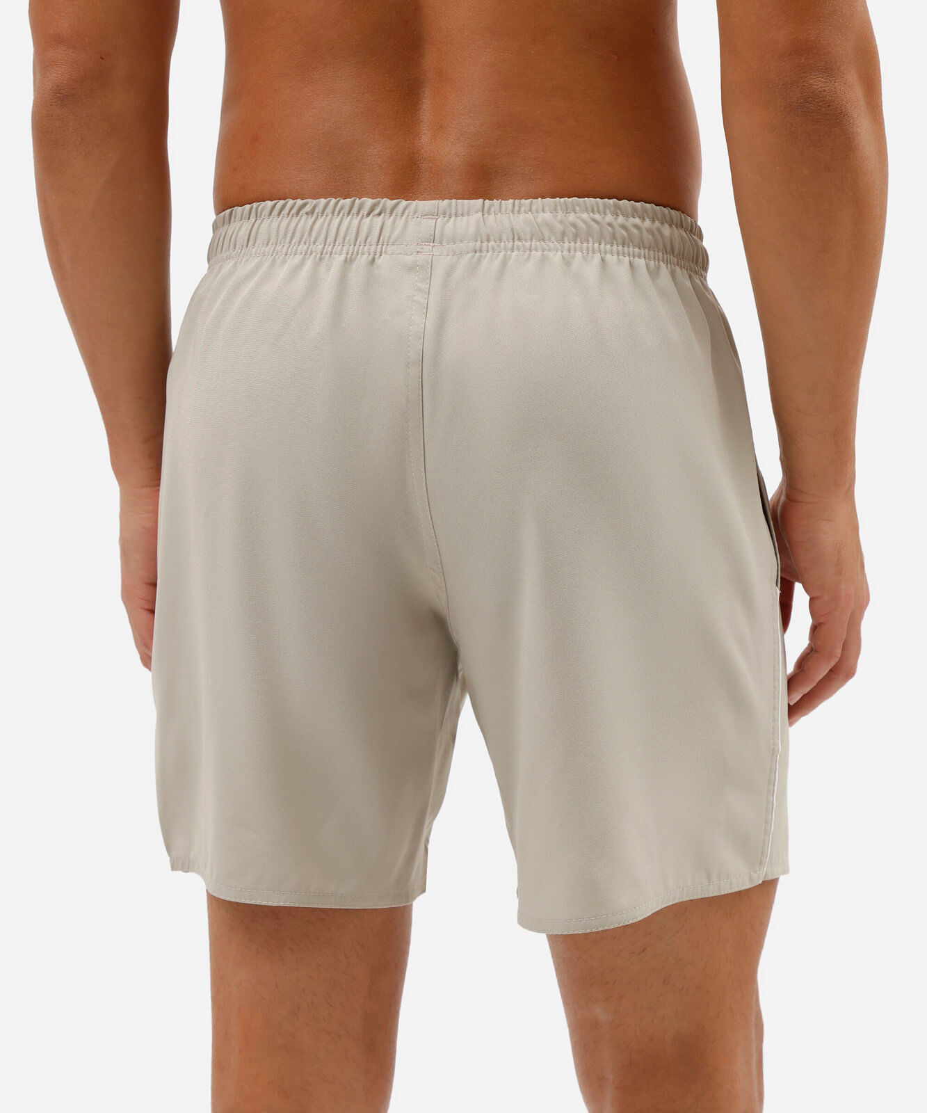 short esportivo masculino cós elástico bege