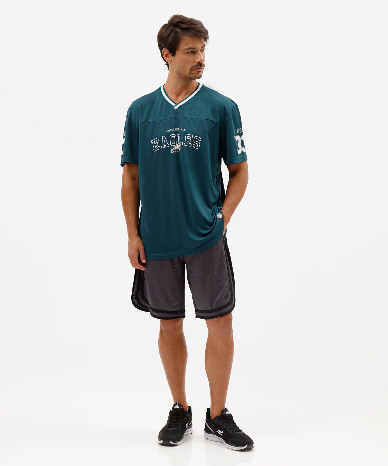 camiseta masculina eagles nfl verde