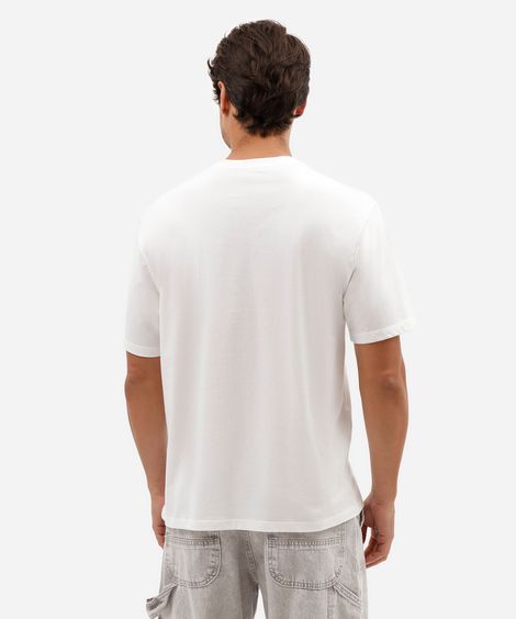 camiseta masculina de algodão manga curta nasa off white