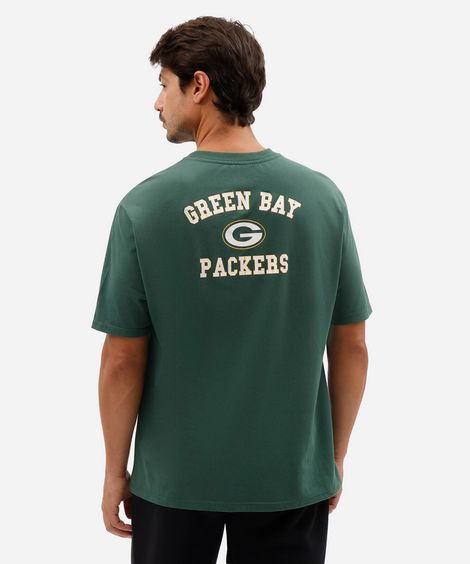 camiseta masculina com algodão manga curta packers nfl verde
