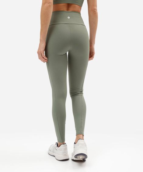 calça legging esportiva com bolso verde
