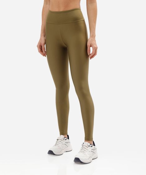 calça legging esportiva feminina de poliamida com bolso verde