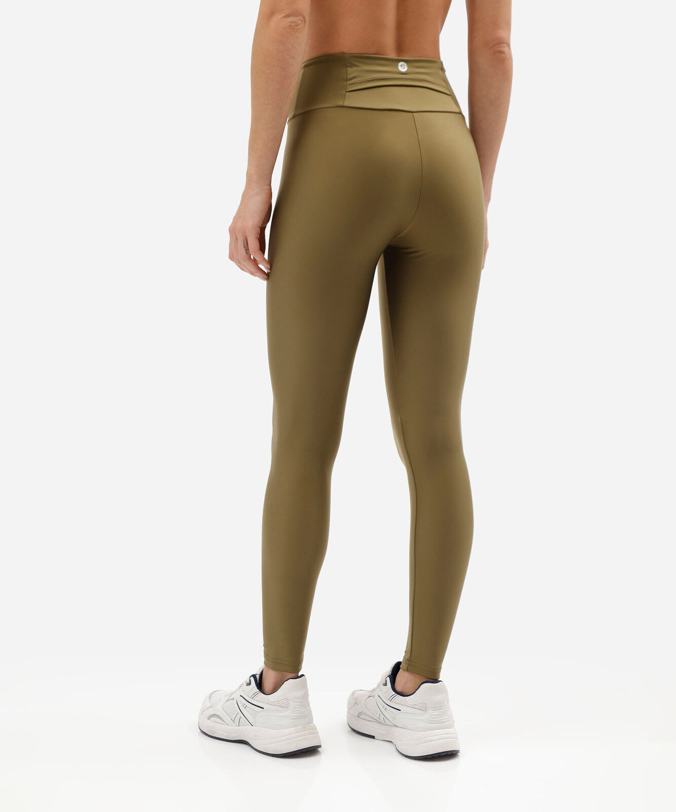 calça legging esportiva feminina de poliamida com bolso verde