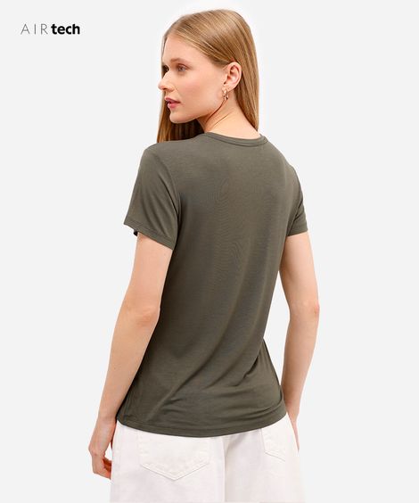 camiseta feminina manga curta AIRtech verde