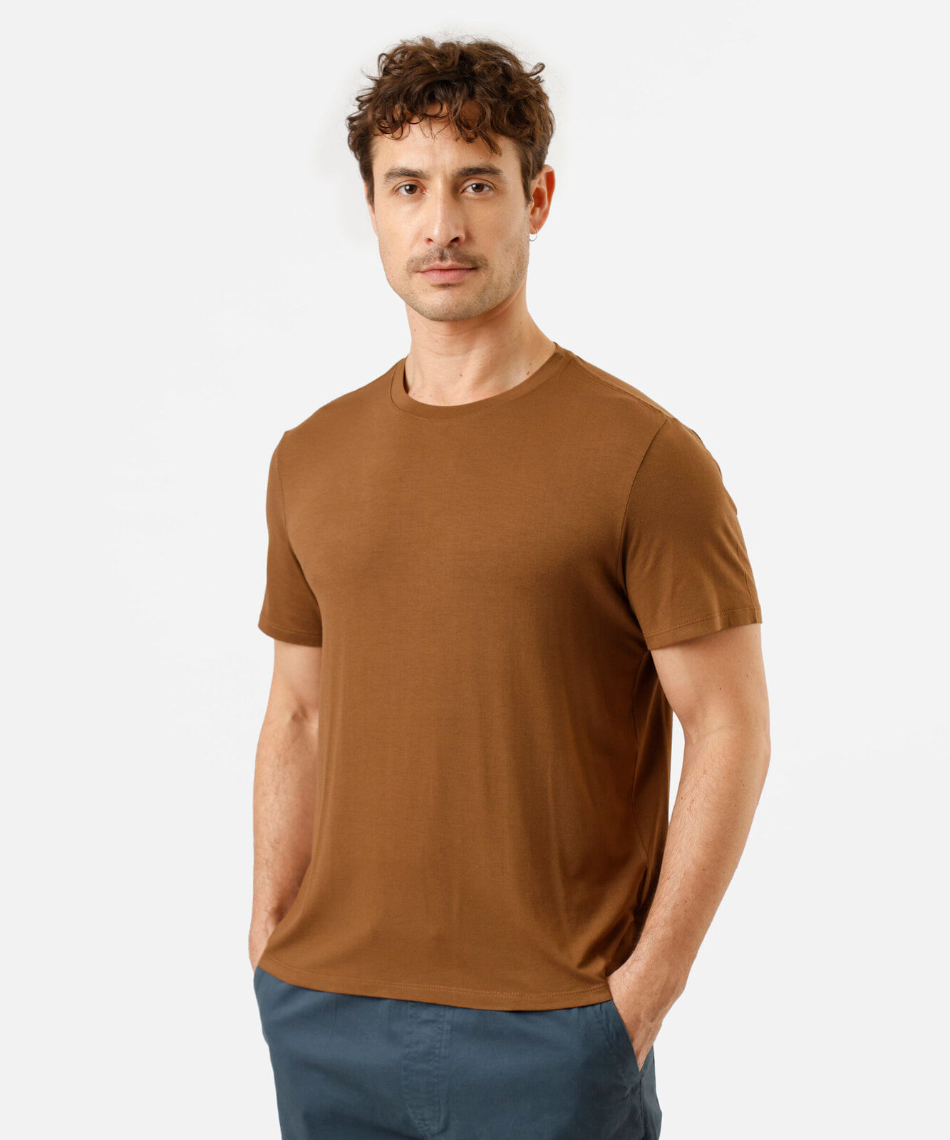 camiseta masculina AIRtech marrom