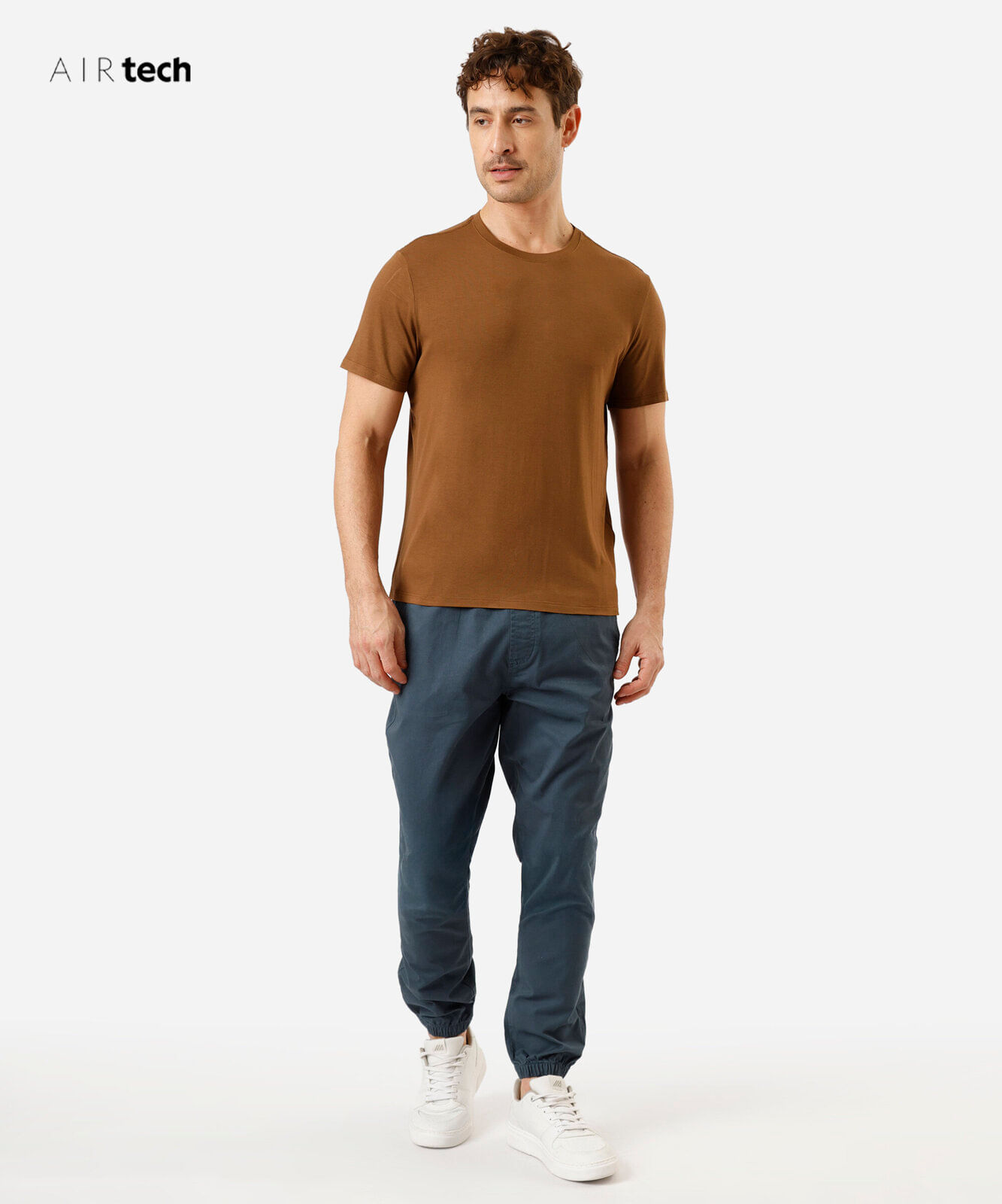 camiseta masculina AIRtech marrom