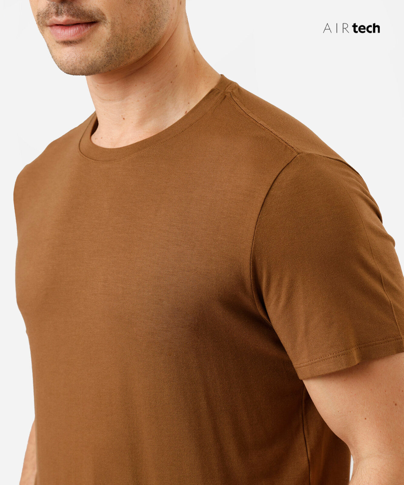 camiseta masculina AIRtech marrom