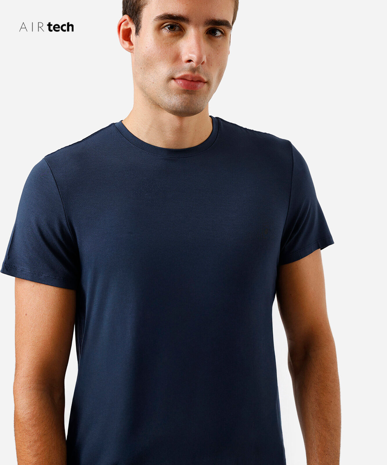 camiseta slim masculina AIRtech azul