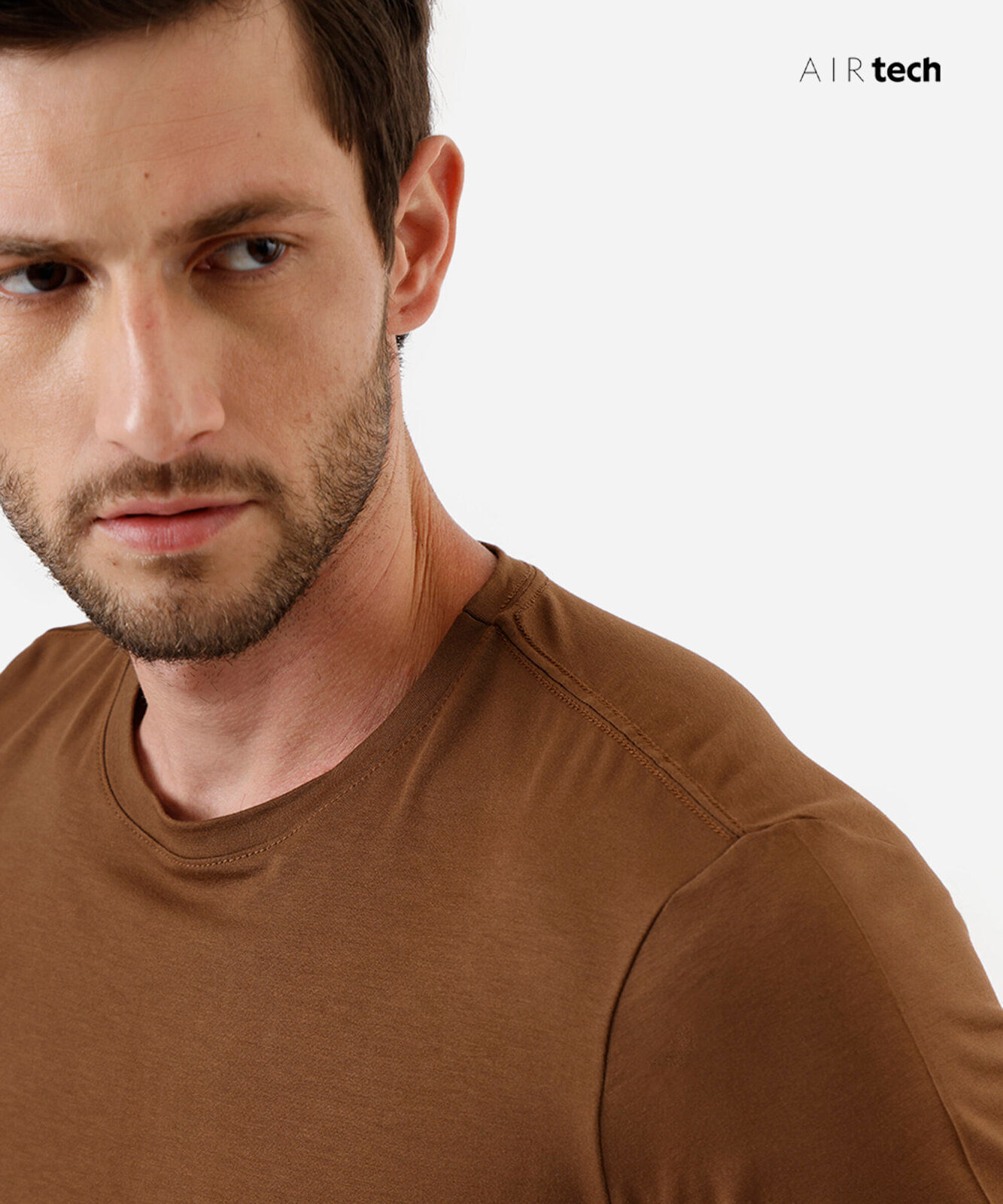 camiseta masculina AIRtech marrom