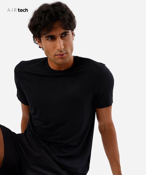 camiseta masculina AIRtech preta