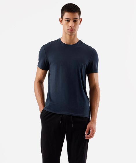 camiseta slim masculina AIRtech azul