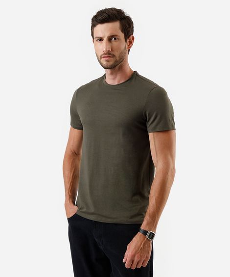 camiseta slim masculina AIRtech verde