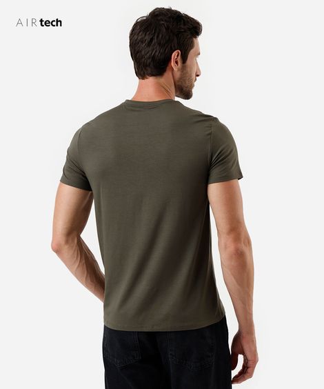 camiseta slim masculina AIRtech verde