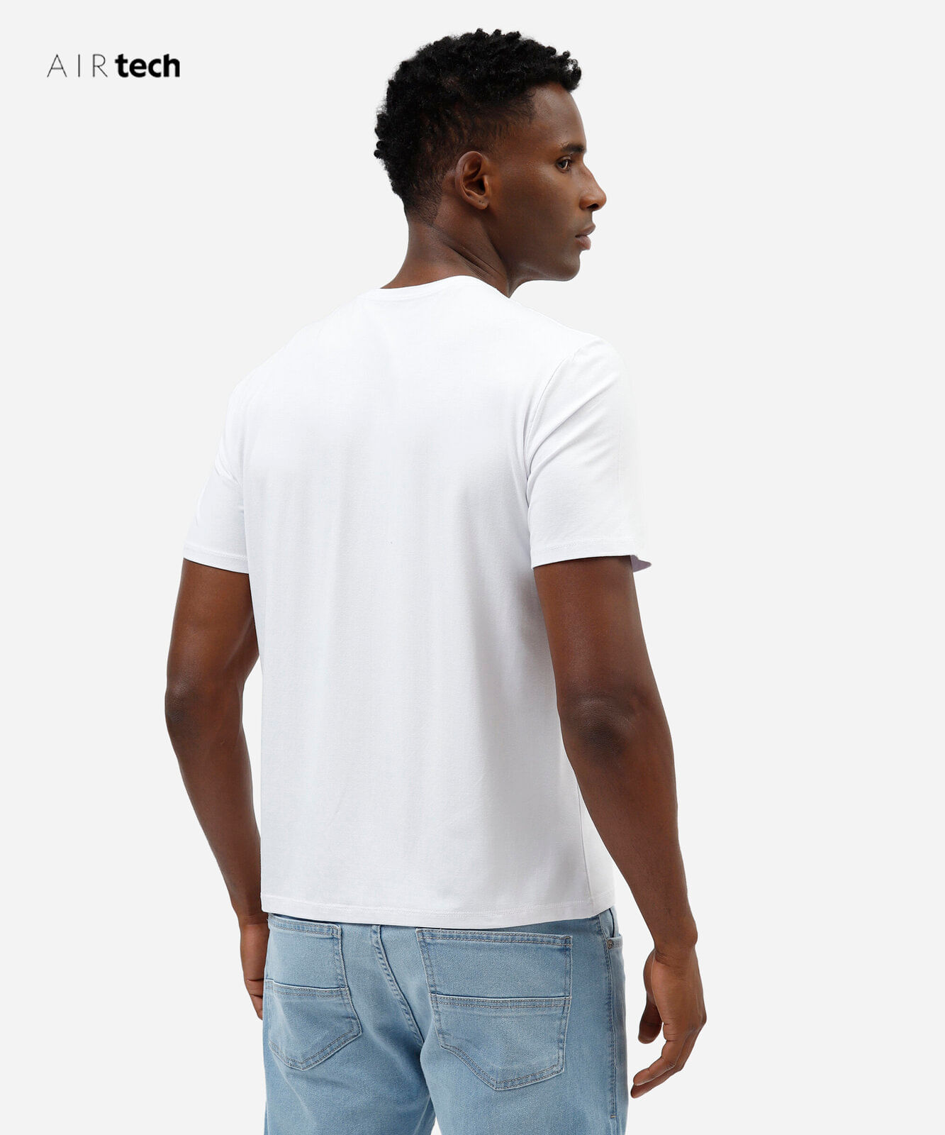 camiseta masculina manga curta AIRtech branco