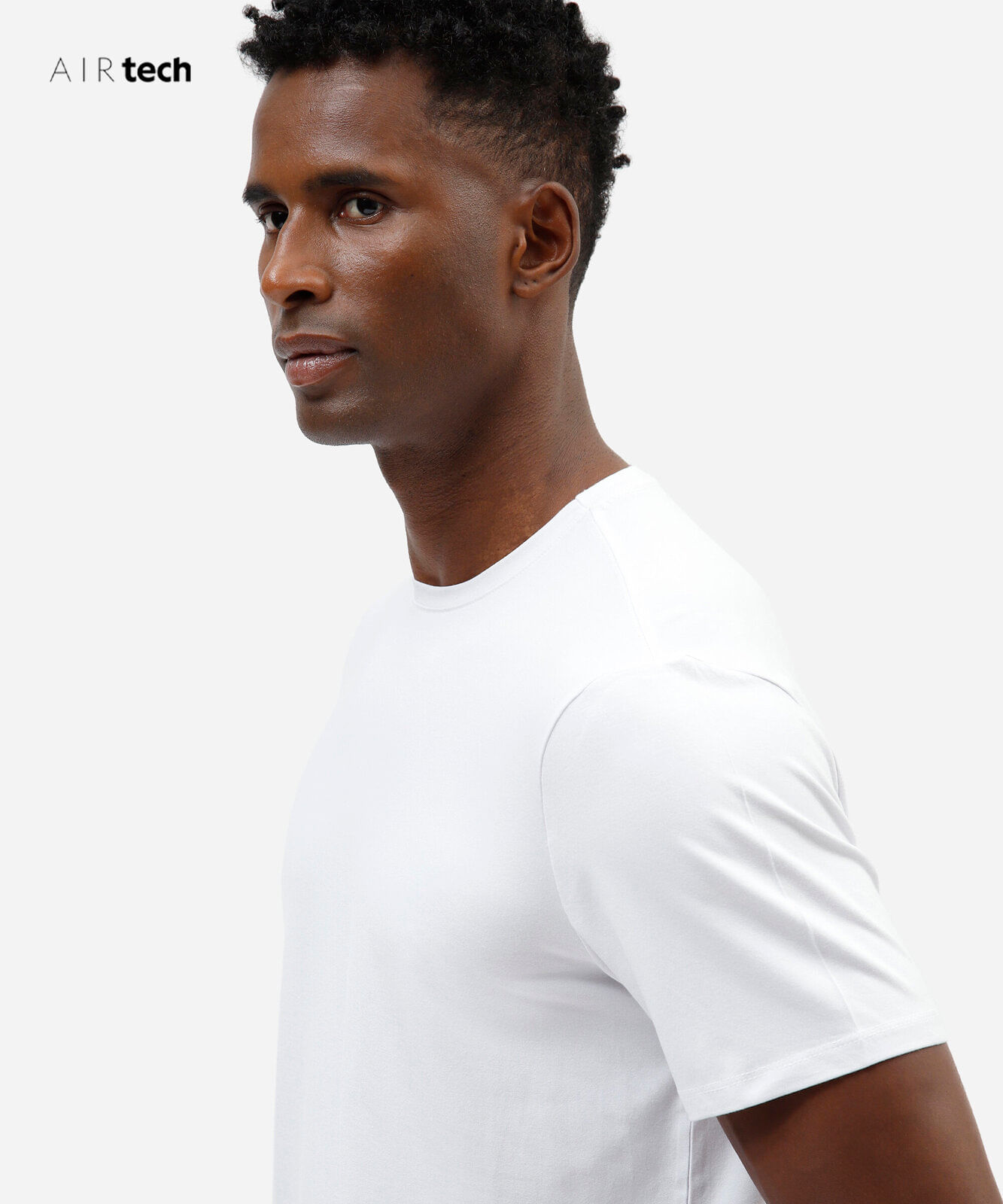 camiseta masculina manga curta AIRtech branco