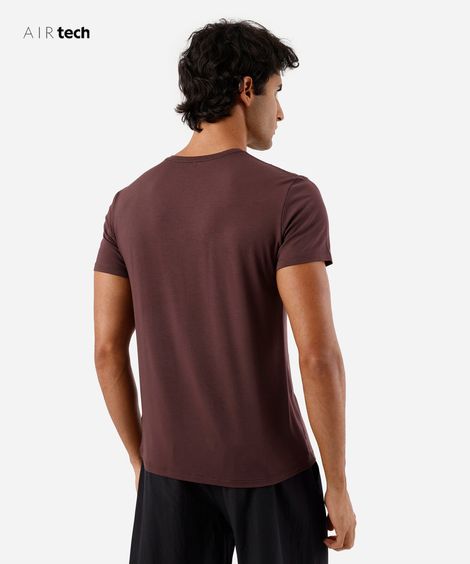 camiseta slim masculina AIRtech vinho