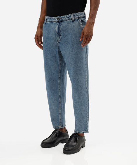 calça chino masculina jeans azul
